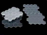 Akcesoria do gier planszowych - Crafters: Akrylowa plansza modularna - Sześciokąty bez połączeń - gra - miniaturka - grafika 1