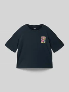 T-shirt z nadrukiem z logo - Koszulki dla dziewczynek - miniaturka - grafika 1