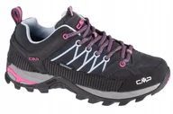 Buty trekkingowe damskie - Cmp Rigel Low Wp (41) Damskie Buty Trekkingowe Zamszowe Czarny - miniaturka - grafika 1