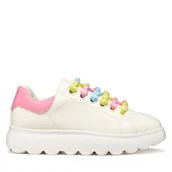 Buty dla dziewczynek - Sneakersy Geox J Puffypop Girl J55MRA 000BC C0406 S Biały - miniaturka - grafika 1