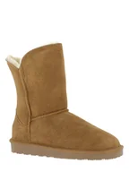 Kozaki damskie - Gooce Skórzane kozaki zimowe "Breezy" w kolorze jasnobrązowym - miniaturka - grafika 1