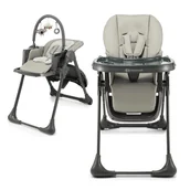 Krzesełka do karmienia - Kinderkraft, Tummie, krzesełko do karmienia, Grey - miniaturka - grafika 1