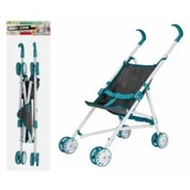 Domki dla lalek - Wózek dla lalek parasolka metalowy szary MEGA CREATIVE 536566 - miniaturka - grafika 1