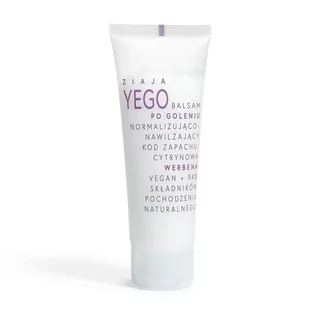 Ziaja Yego Vegan balsam po goleniu normalizująco-nawilżający kod zapachu: cytrynowa werbena 80ml - Balsamy po goleniu - miniaturka - grafika 1