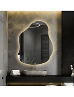 Lustra - Lustro o organicznym kształcie z podświetleniem - STONE LED, STONE : 60x77 - miniaturka - grafika 1
