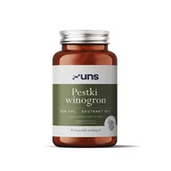 Witaminy i minerały dla sportowców - UNS Pestki Winogron 95% Opc Ekstrakt 15:1 90vegcaps - miniaturka - grafika 1