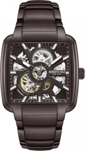 Zegarek Zegarek męski KENNETH COLE KCWGY0046501 brązowy klasyczny skeleton - Zegarki męskie - miniaturka - grafika 1