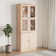 Szafki nocne - vidaXL Witryna ALTA, 77x35x186,5 cm, lite drewno sosnowe - miniaturka - grafika 1