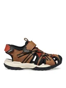 Buty dla chłopców - Geox Sandały Jr Borealis J450RB 014ME CD6N6 D Brązowy - miniaturka - grafika 1