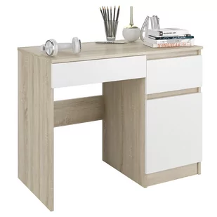 Meble Biurko komputer stolik 90cm sonoma mix N31 - Biurka dla dzieci - miniaturka - grafika 1
