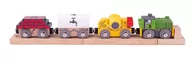 Zabawki interaktywne dla dzieci - Pociąg Budowlany Bigjigs Rail Bjt497 - miniaturka - grafika 1