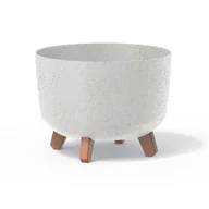 Donice - Doniczka Gracia Standard Eco Wood DGRL300W biały eco - miniaturka - grafika 1