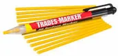Akcesoria spawalnicze - Markal Trades-Marker dermatograf + wkłady żółty - miniaturka - grafika 1