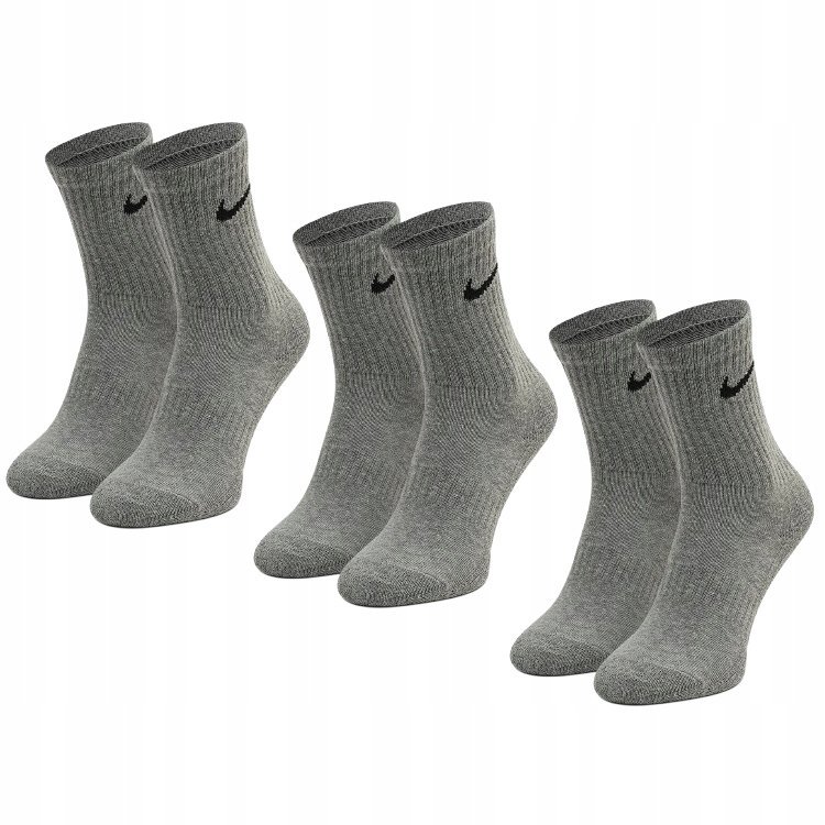 Nike Skarpetki Męskie szare rozmiar 42-46 Sportowe