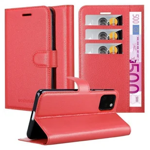 Etui ochronne Cadorabo do Apple iPhone 11 PRO MAX w kolorze czerwonym etui na telefon komórkowy z magnetycznym zamknięciem - Etui i futerały do telefonów - miniaturka - grafika 1