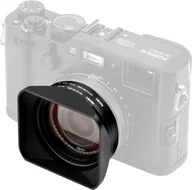 Filtry fotograficzne - NISI Zestaw osłona obiektywu, filtr UV i zaślepka do Fujifilm X100 czarny - miniaturka - grafika 1