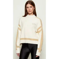 Swetry damskie - GUESS Półgolf KAMILA Relaxed fit - miniaturka - grafika 1