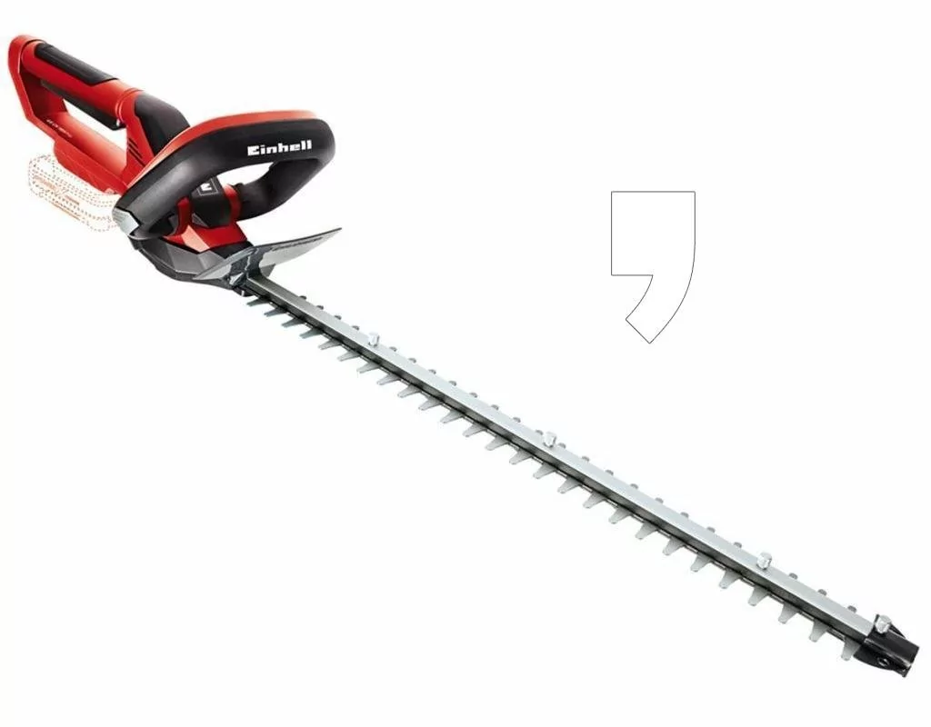 Einhell GE-CH 1855/1 Li Solo Power X-Change akumulatorowe nożyce do żywopłotu, czarny, czerwony