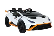Pojazdy elektryczne dla dzieci - Auto Na Akumulator Lamborghini STO DRIFT Białe - miniaturka - grafika 1