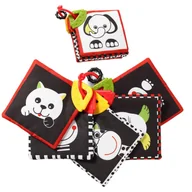 Zabawki sensoryczne - Babyono Karty Kontrastowe Contrast C-More Dream Team - miniaturka - grafika 1