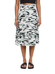 ESPRIT Collection Satynowa spódnica z nadrukiem na całej powierzchni, szmaragdowy (Emerald Green), 42 - Spódnice - miniaturka - grafika 1