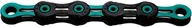 Łańcuchy rowerowe - KMC X11 SL DLC Super Light Łańcuch rowerowy 11-rz., black/celeste 118 ogniwa 2020 Łańcuchy 23.12-1167 - miniaturka - grafika 1