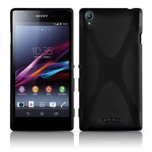 Sony Cadorabo Xperia G silikonowe etui od cadorabo X-Line wzór TPU etui ochronne etui do Xperia G pokrowiec bumper case back cover, oksydowany czarny DE-102282 - Etui i futerały do telefonów - miniaturka - grafika 1