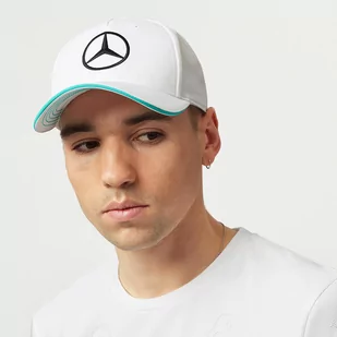 Czapka męska baseballowa biała Team Mercedes AMG F1 2023 - Baseball, krykiet, palant - miniaturka - grafika 4