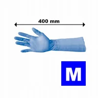 Rękawiczki jednorazowe - Rękawice nitrylowe, Nitriskin ULTRA LONG 400 mm - M - 50 - NIEBIESKIE - miniaturka - grafika 1