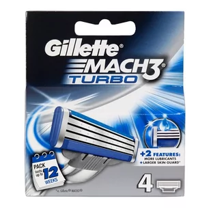 Gillette Mach 3 Turbo wymienne ostrza do maszynki do golenia 4szt - Pozostałe kosmetyki - miniaturka - grafika 1