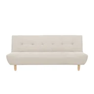 Sofy i kanapy - Beliani Sofa trzyosobowa tapicerowana beżowa ALSTEN - miniaturka - grafika 1