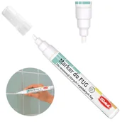 Kredki, ołówki, pastele i pisaki - Marker do fug pisak do renowacji BIAŁY ścięty TOMA TO-419 - miniaturka - grafika 1