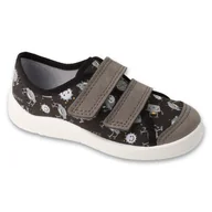 Buty dla dziewczynek - Befado obuwie dziecięce 772X019 czarne - miniaturka - grafika 1