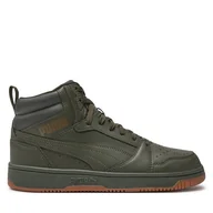 Sneakersy męskie - Sneakersy Puma Rebound v6 392326 30 Zielony - miniaturka - grafika 1
