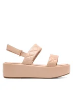 Sandały damskie - DeeZee Sandały KL-E8175-20 Beżowy - miniaturka - grafika 1