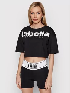 LABELLAMAFIA T-Shirt 23664 Czarny Relaxed Fit - Koszulki sportowe damskie - miniaturka - grafika 1