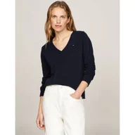 Swetry damskie - Tommy Hilfiger Wełniany sweter | Regular Fit - miniaturka - grafika 1