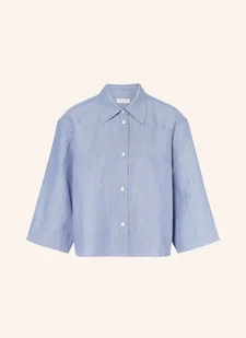 Tiger Of Sweden Bluzka Corins Z Dodatkiem Lnu I Rękawami 3/4 blau - Bluzki damskie - miniaturka - grafika 1