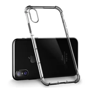 Etui na iPhone XS -  ROCK Fence przezroczyste etui silikonowe Air-Cushion. - Etui i futerały do telefonów - miniaturka - grafika 1