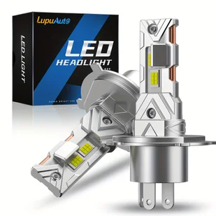 TEMU 1 para 2025 Ulepszona Żarówka LED H4 do Reflektorów Miedziana Rura 12V 6500K Super Jasne LED H4 9003 Światło Długości/ 1:1 Podłącz i Graj - Inne - miniaturka - grafika 1