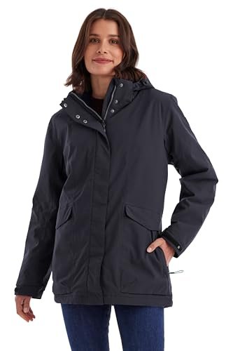 killtec Damska kurtka funkcyjna/wodoodporna kurtka outdoorowa z odpinanym kapturem Damen Jacke, Dunkelnavy, 42, 43285-000