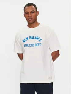 New Balance T-Shirt Greatest Hits MT41514 Biały Relaxed Fit - Koszulki męskie - miniaturka - grafika 1