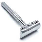 Maszynki do golenia i wkłady - Parker 78R-CH, Maszynka Do Golenia Na Żyletki, Trzyczęściowa - miniaturka - grafika 1