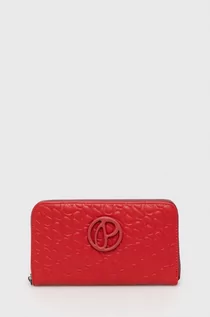 Portfele - Pepe Jeans portfel damski kolor czerwony - grafika 1