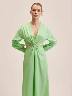 Sukienki - Mango Sukienka codzienna Brown 27008641 Zielony Regular Fit - grafika 1