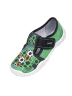 Kapcie damskie - Chłopięce kapcie tekstylne piłki zielone Viggami - miniaturka - grafika 1