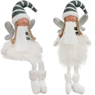 Ozdoby bożonarodzeniowe - Wróżka Pomocnik Św Mikołaja Świąteczna Figurka Elf Anioł Dekoracja Siedząca RUHHY - miniaturka - grafika 1