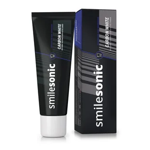 Smilesonic Carbon White  wybielająca pasta z węglem aktywnym dedykowana do szczoteczek sonicznych 75 ml - Pasty do zębów - miniaturka - grafika 1