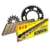 Części motocyklowe - Zestaw łańcuchów DID stal 520VX3 / 98 Endless für Ducati Monster i.e. Dark 600/750 ccm rok prod. 1994-1997 - miniaturka - grafika 1