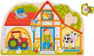Układanka z uchwytami Moja farma Goki - Układanki dla dzieci - miniaturka - grafika 1